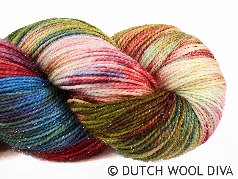 Dolce Vita | Handgeverfd Sokkengaren | Diva Sock Glitter - Afbeelding 2