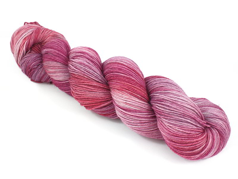 Diva Sock Star Pink Pepper Handgeverfde Sokkenwol