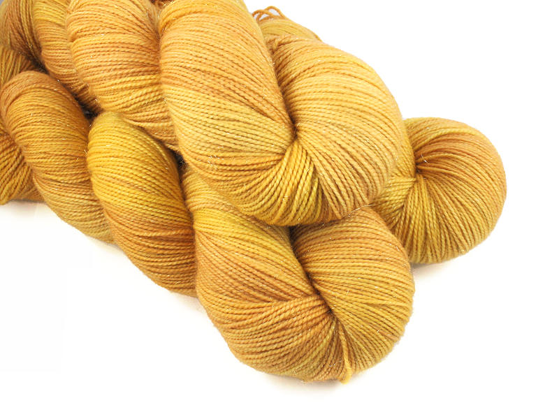 Diva Sock Glitter Handgeverfd Garen Golden