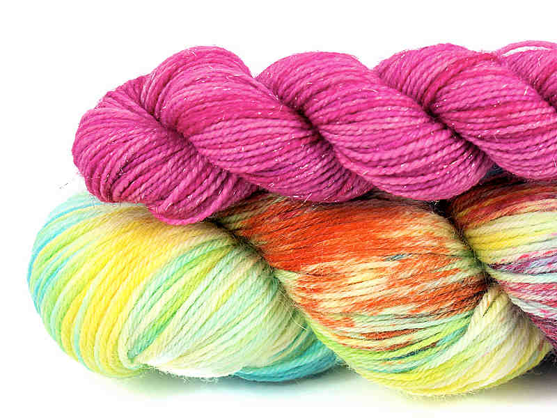 EarlyBird_Lipstick3 Garen Set Maart Handgeverfde sokkenwol