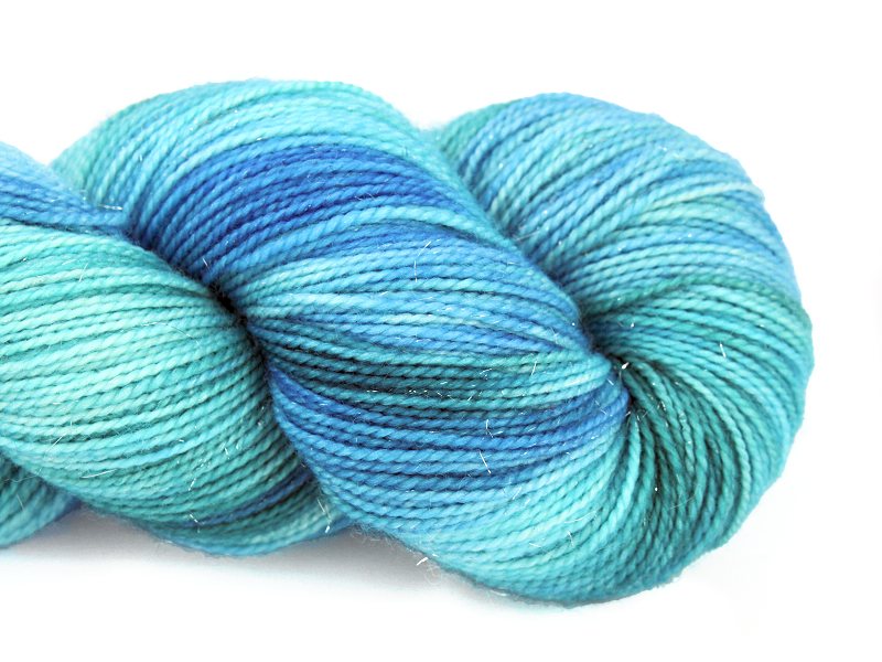 Aquarius_SG_1 Aquarius Diva Sock Glitter Handgeverfd Garen